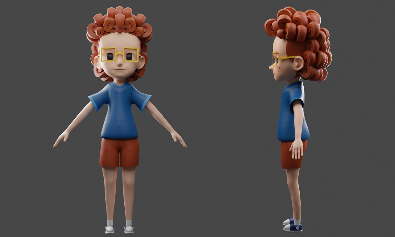 I will create professional 3D characters and animations in Blender